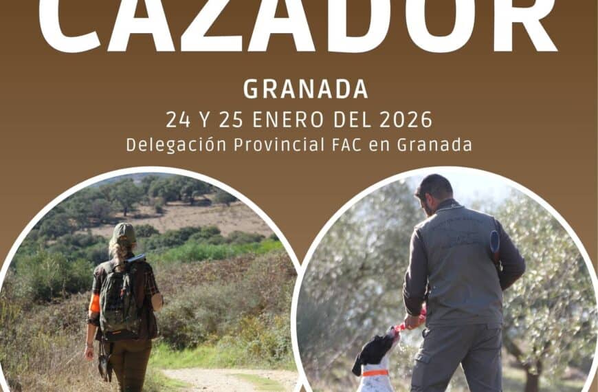 Convocatoria del Curso del Cazador en Santa Fe (Granada) para Enero 2026 por la Federación Andaluza de Caza