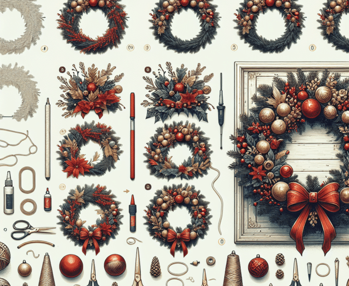 como decorar una corona navideña