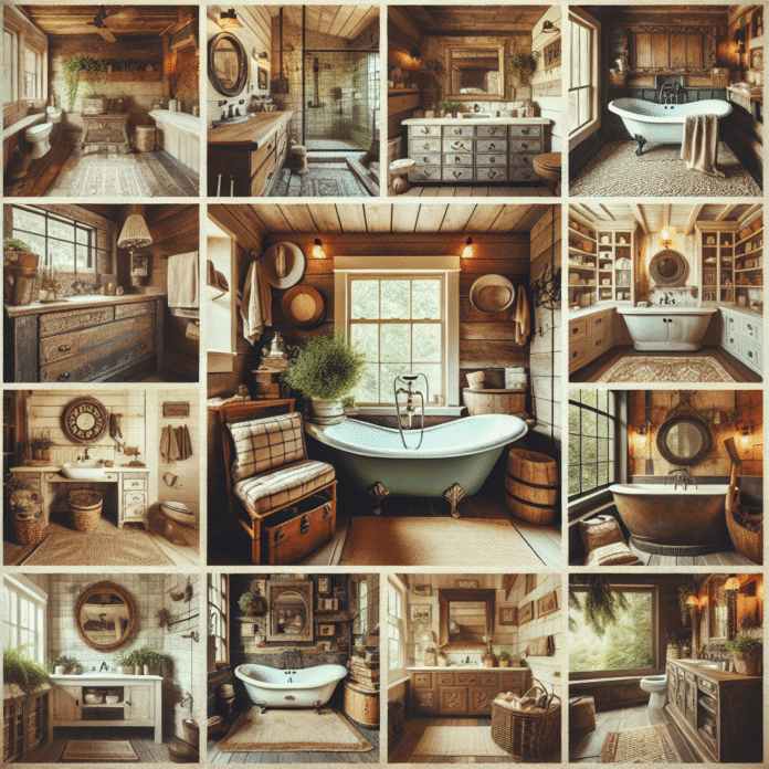 Descubre la Magia: 24 Baños Rústicos Encantadores en Imágenes 1 Fotos de baños rústicos: ideas con encanto fascinantes para inspirarte