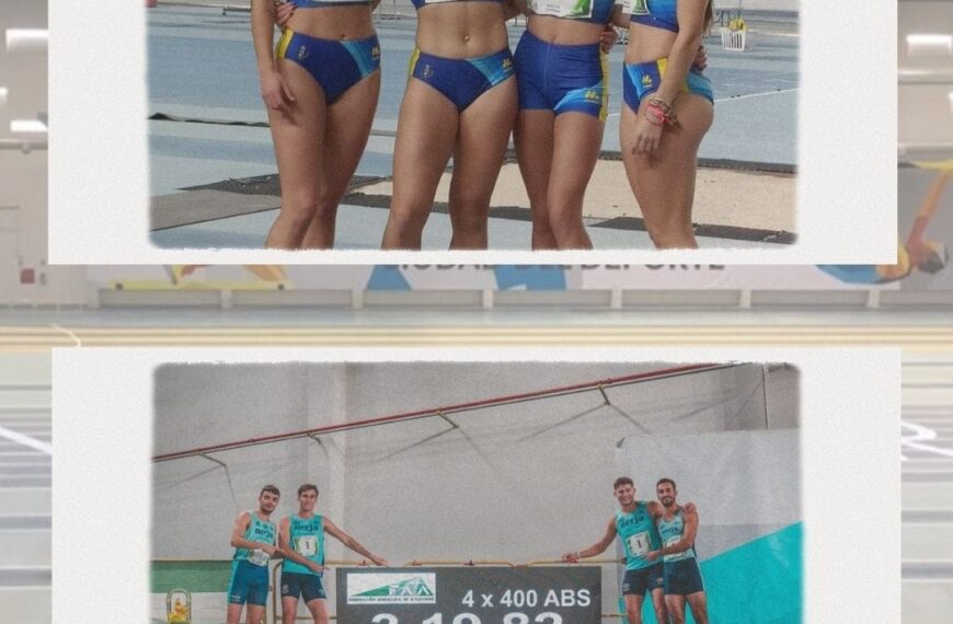 Dos Nuevos Récords Absolutos de Andalucía en Relevos 4x400m en Short Track – FAA