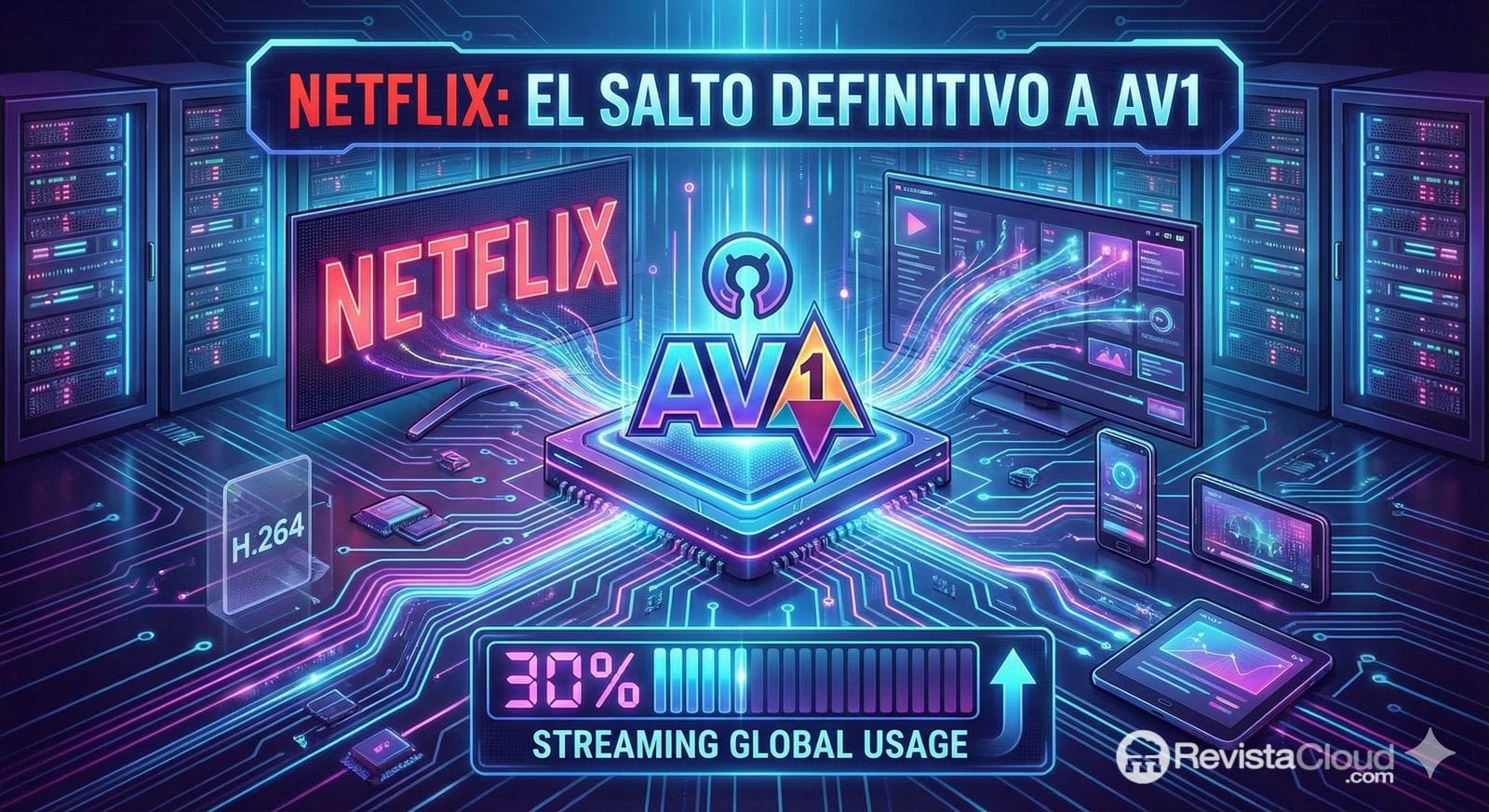 El Auge del Codec AV1: Impulsa el 30% del Streaming en Netflix Mientras AV2 Comienza a Despuntar 1 El Auge del Codec AV1 Impulsa el 30 del Streaming