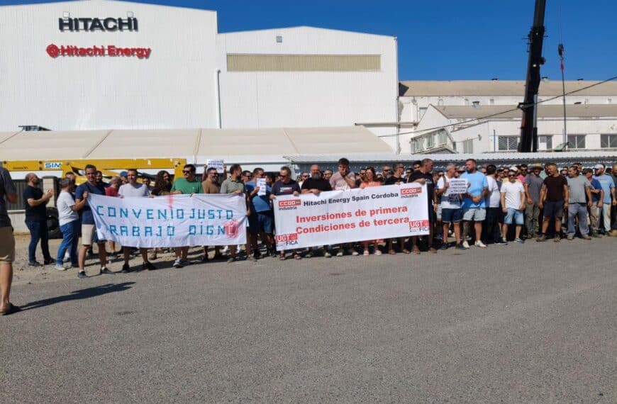 Imagen de una de las movilizaciones recientes en Hitachi.