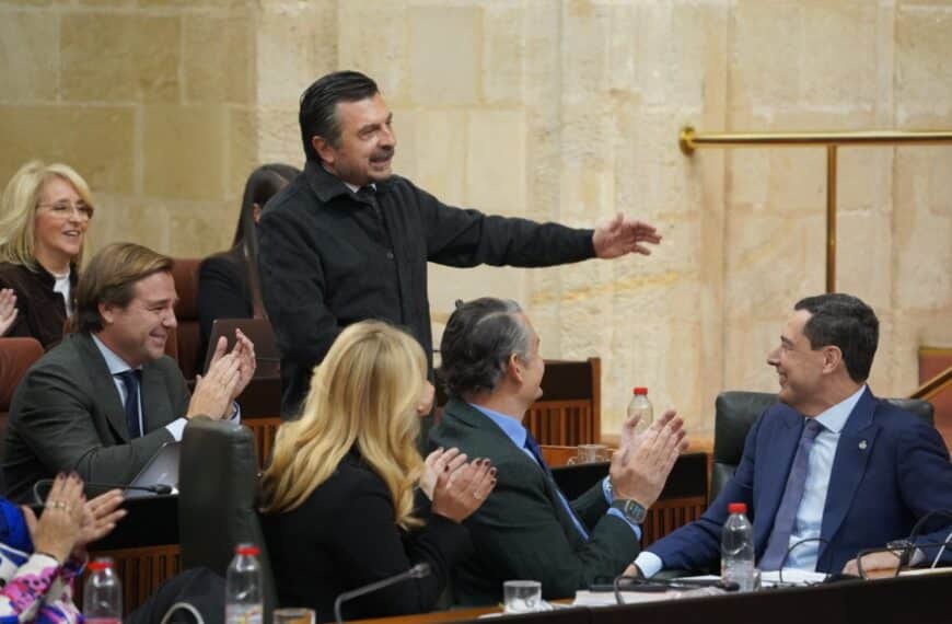 Toni Martín, en el Pleno del Parlamento de Andalucía