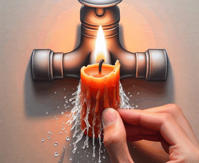 "Si frotas con una vela el grifo del baño, conseguirás repeler el agua y el acero queda brillante"