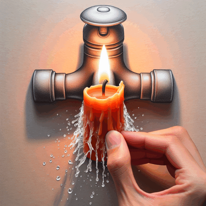 El Truco de la Vela: Magia, Misterio y Asombro 1 "Si frotas con una vela el grifo del baño, conseguirás repeler el agua y el acero queda brillante"