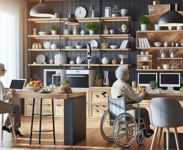 "En cocinas para mayores de 60 es imprescindible una buena iluminación y que el mobiliario se ajuste en altura"