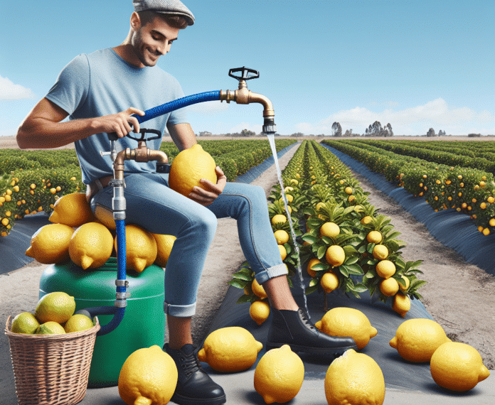 así hay que ajustar el riego del limonero para conseguir limones grandes