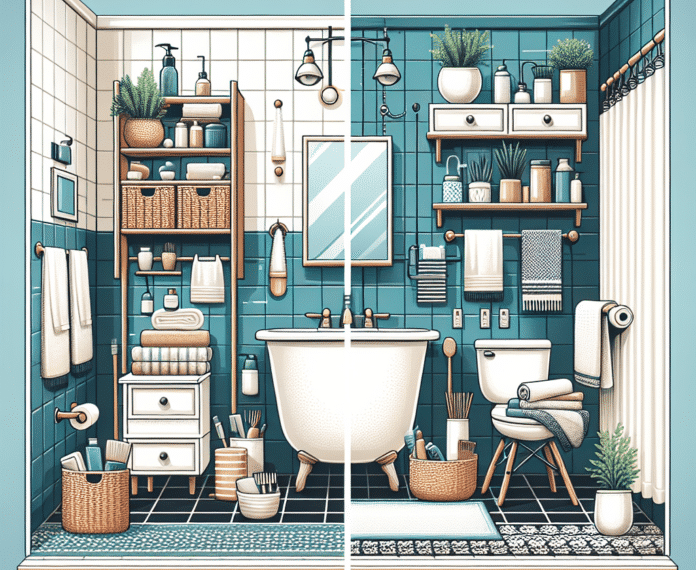 "El baño de nuestra casa de alquiler no podía ser más feo, así lo transformamos de forma económica y sin obras"