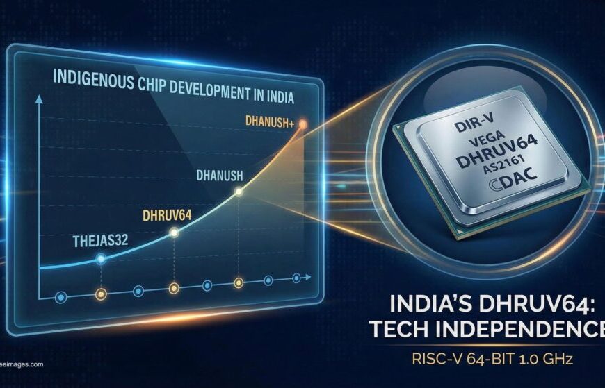 India impulsa su autonomía tecnológica con el lanzamiento del microprocesador RISC-V DHRUV64 de 64 bits a 1,0 GHz