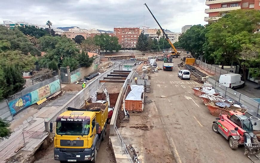 Inician Obras de Excavación del Túnel en el Tramo 1 de la Extensión del Metro de Málaga en Santa Elena