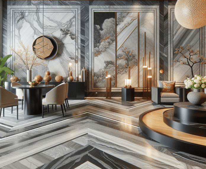 Materiales de gran formato para interiores