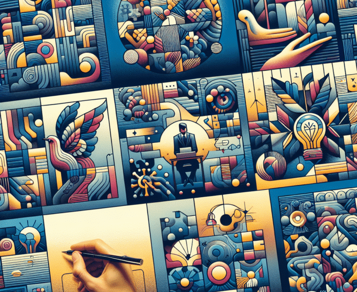 Salón moderno con colores profundos