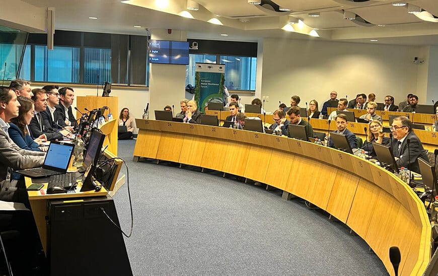 Presentación de Planes de Seguridad Hídrica de la Junta en el I Foro Europeo de Resiliencia del Agua en Bruselas