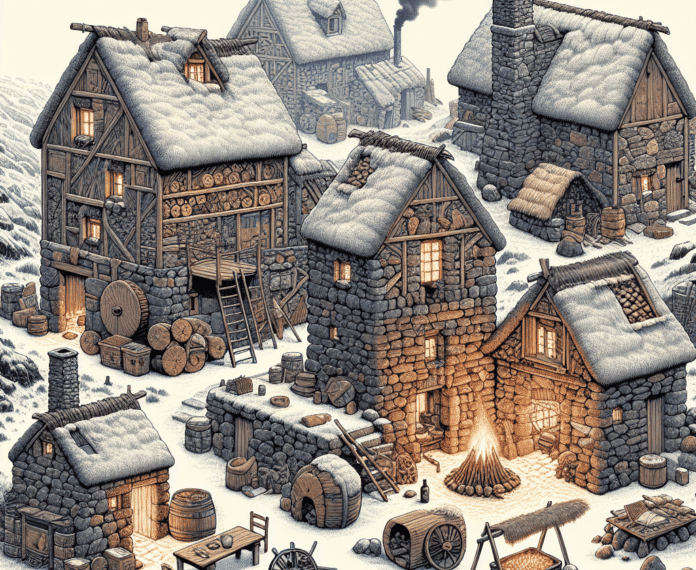 Sin chimeneas ni cristales en las ventanas, las casas medievales estaban expuestas al frío y a corrientes constantes durante todo el invierno: así sobrevivían