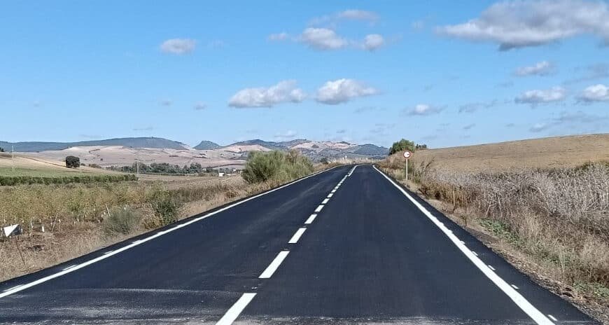 Renovación del Firme de Carreteras Provinciales en la Sierra con una Inversión de 160.000 Euros