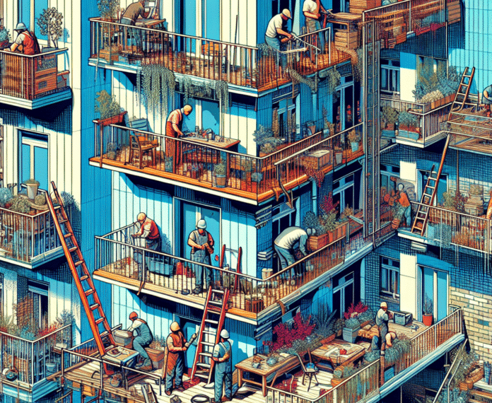 Quién tiene la obligación de reparar las barandillas de balcones y terrazas en una comunidad de vecinos, según la Ley de Propiedad Horizontal