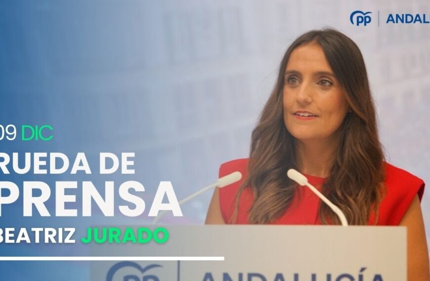 Rueda de Prensa de Beatriz Jurado para Analizar Asuntos de Actualidad en Andalucía