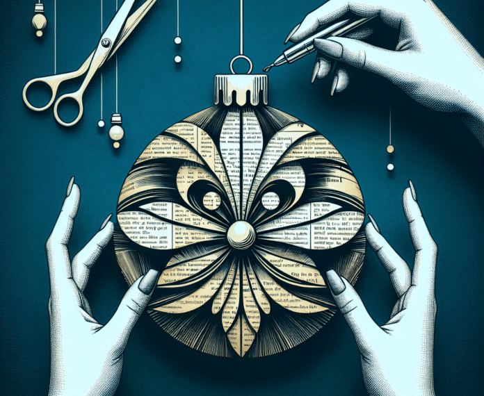 No lo sabía, pero con hojas de periódico o libros viejos, podemos hacer esta preciosa decoración en tendencia esta Navidad