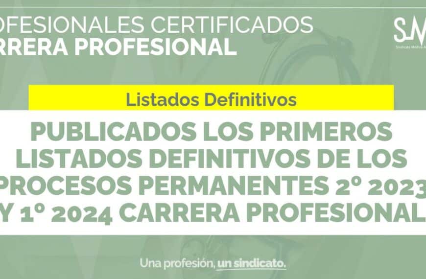 Títulos Definitivos de los Procesos Permanentes 2º 2023 y 1º 2024 en Carrera Profesional