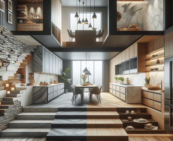 Encimera de piedra para cocina