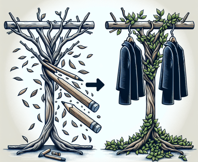 No lo sabía, pero con una rama caída del árbol podemos hacer un precioso perchero, fácil y económico