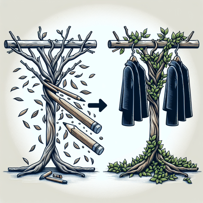 No lo sabía, pero con una rama caída del árbol podemos hacer un precioso perchero, fácil y económico