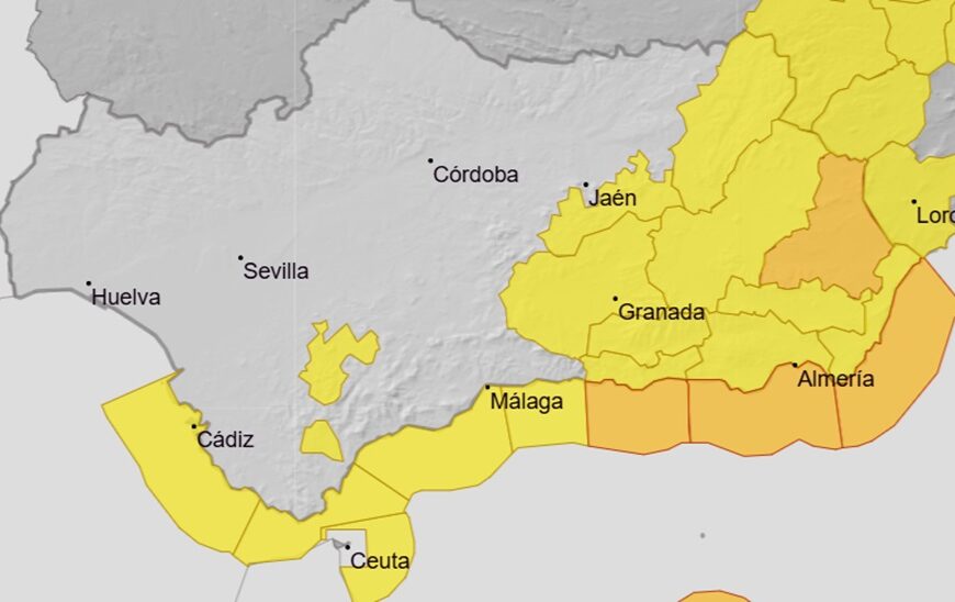 Alerta Naranja: 1-1-2 Insta a la Precaución por Vientos y Oleaje en Almería y Granada