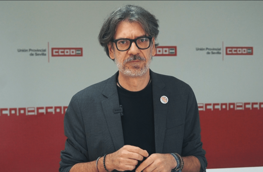 Jorge Lebrón, secretario de Empleo de CCOO de Sevilla.