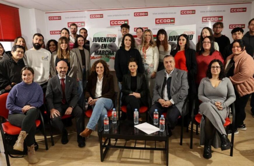 Encuentro de jóvenes organizado por CCOO de Andalucía en Málaga