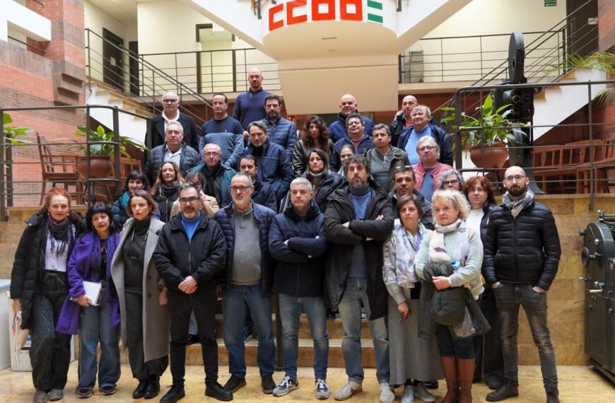 Asamblea de representantes de CCOO en las empresas municipales.