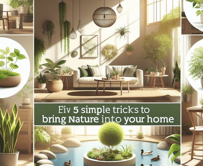 decoración natural en casa