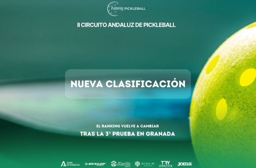 Clasificación del II Circuito Andaluz de Pickleball