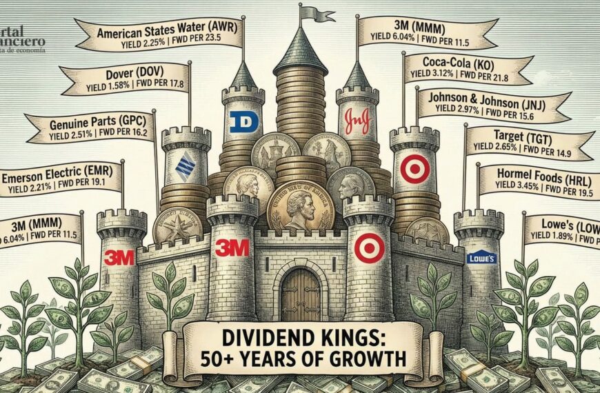Dividend Kings: Las Leyendas de la Inversión que Han Aumentado Sus Dividendos por Más de 50 Años y Sus Valoraciones Actuales