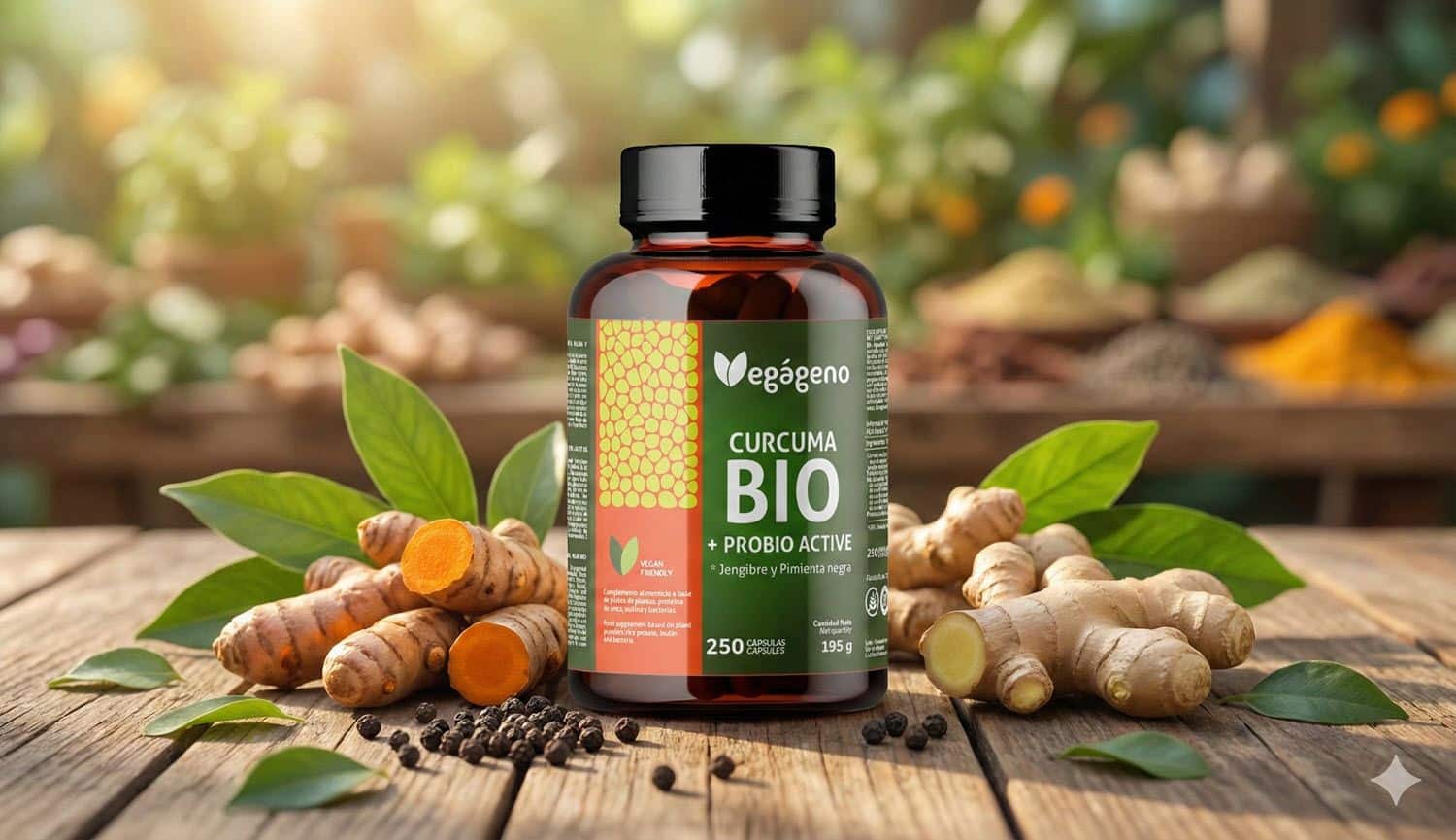 Fórmula Avanzada Bio: Cúrcuma, Jengibre, Pimienta Negra con Probióticos y Prebióticos 1 Fórmula Avanzada Bio: Cúrcuma, Jengibre, Pimienta Negra con Probióticos y Prebióticos