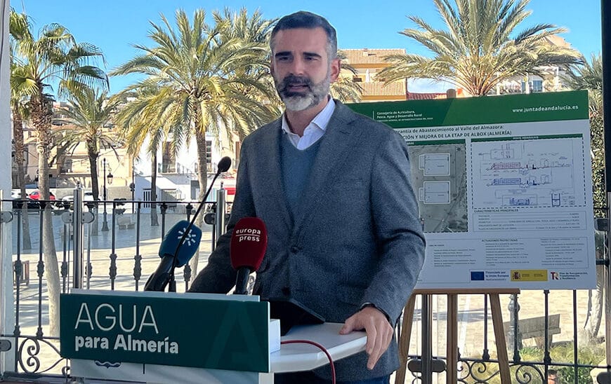 La Junta Licita Ampliación de la Planta Potabilizadora de Albox por 8,6 Millones de Euros