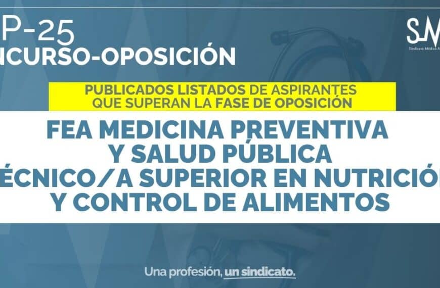 Listados de Aspirantes Aprobados en la Fase de Oposición de la OEP 25 para Diversas Categorías