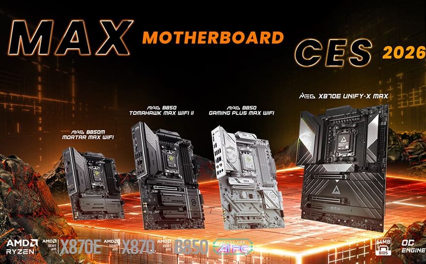 MSI Revoluciona el Mundo del PC en CES 2026: Nuevas Placas AM5 MAX y Tecnología Innovadora de Refrigeración con OLED Curvo