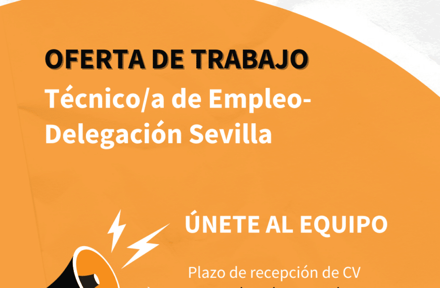 Oferta de Empleo: Técnico/a de Empleo en Sevilla para Federación Sur Acoge