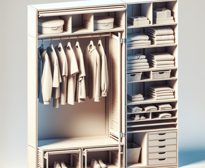 Leroy Merlin tiene un armario abierto que es barato y es ideal para espacios pequeños y estrechos