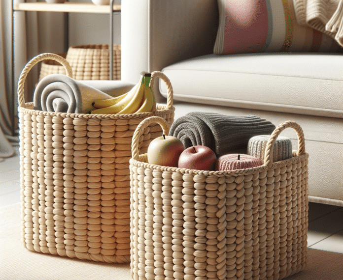 Ya en Lidl las cestas flexibles y bonitas ideales para guardar las mantas del sofá