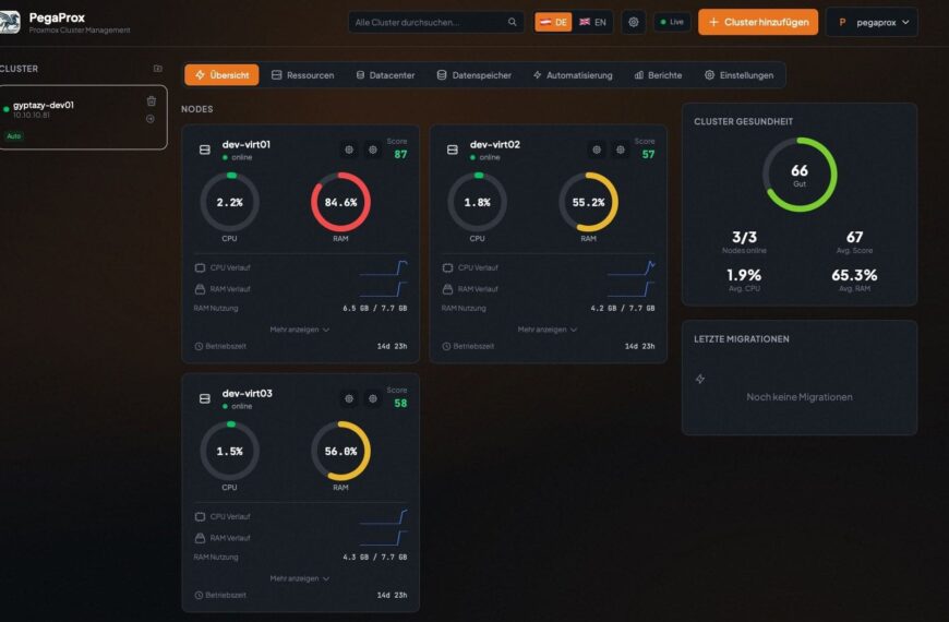 PegaProx: Revolucionando la Gestión de Infraestructuras Multi-Clúster con Proxmox