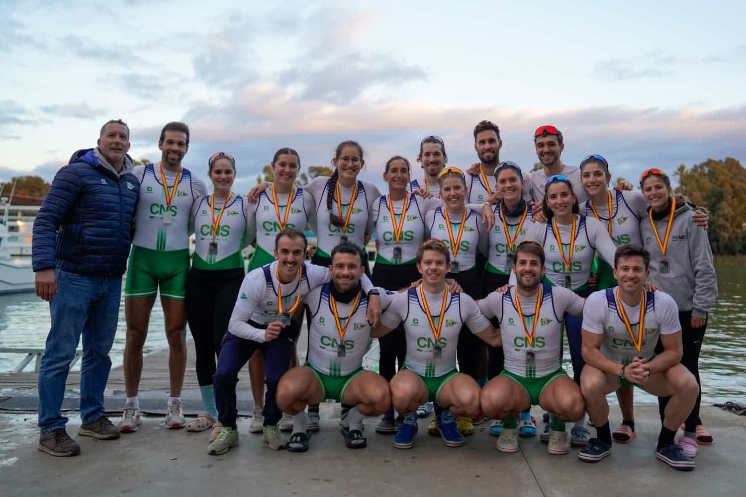 Resultados de la Primera Regata de la Liga Nacional de Remo Olímpico Tradicional 1 Ochos del Club Náutico Sevilla