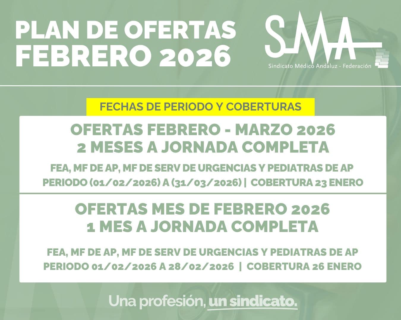 Título: "Plan de Ofertas de Empleo SAS - Febrero de 2026" 1 Título: "Plan de Ofertas de Empleo SAS - Febrero de 2026"