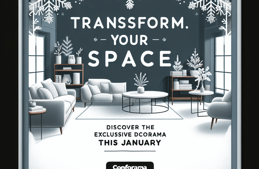 Transforma Tu Espacio: Descubre las Ofertas Exclusivas de Conforama Este Enero