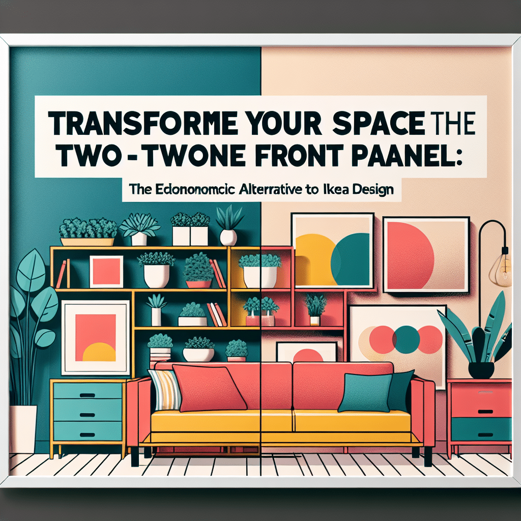 Transforma Tu Espacio con el Panel Frontal Reversible Bicolor: La Alternativa Económica al Diseño de Ikea 1 Transforma Tu Espacio con el Panel Frontal Reversible Bicolor La
