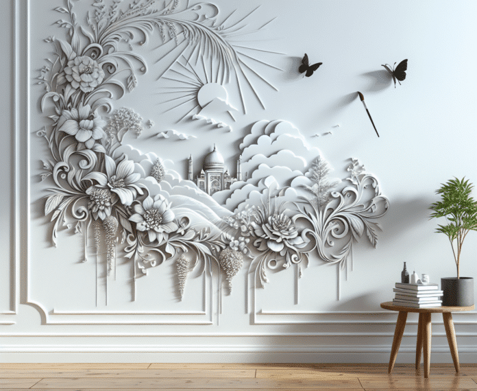 "Este es el adhesivo que necesitas para transformar una pared blanca en un espacio más elegante"