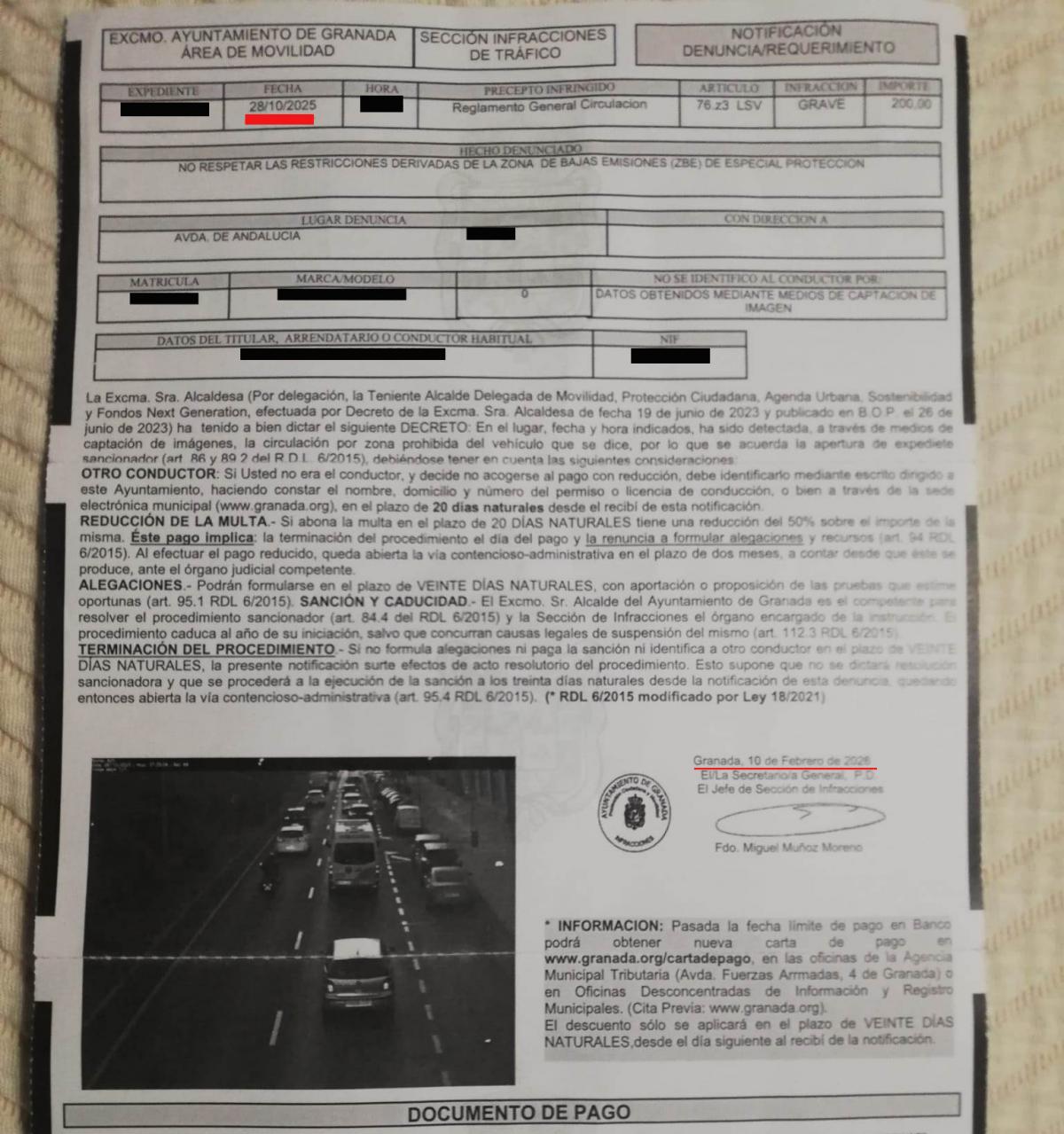 CCOO Recibe Quejas de Trabajadores por Multas de Miles de Euros en la Zona de Bajas Emisiones 1 Entre la sanción y la notificación existen más de tres meses de demora