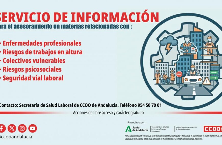 Cartel informativo del proyecto de Información para el asesoramiento en PRL