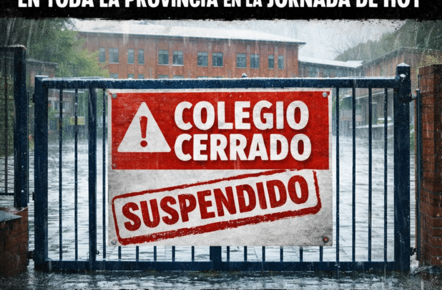 CCOO EXIGE LA SUSPENSIÓN DE LA ACTIVIDAD LECTIVA EN TODA LA PROVINCIA
