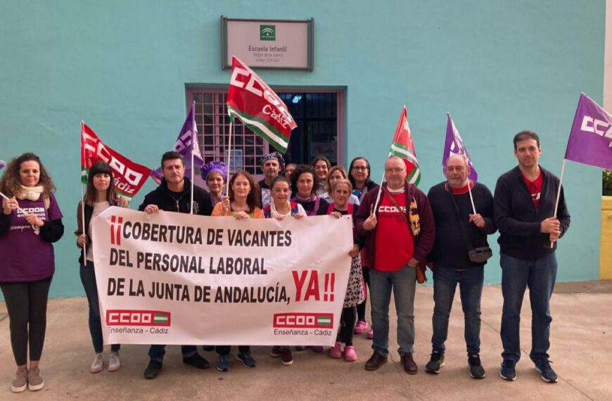 CCOO se concentra por la falta de cobertura de vacantes en las escuelas infantiles